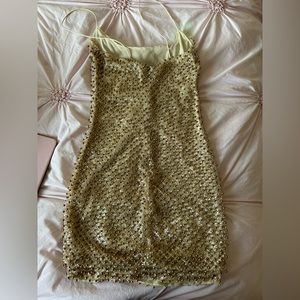 Gold Oh Polly dress